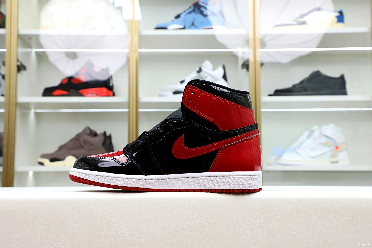 1 BRED PATENT OG AIR HIGH JORDAN 1001
